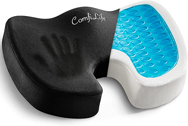  Everlasting Comfort Gel Memory Foam Wheelchair Seat Cushion for  Smooth Ride - Wheel Supportive, Tire-Like Durability - Hip, Tailbone,  Pressure Relief - Mobility Scooter Accessory for Adults & Seniors : Health