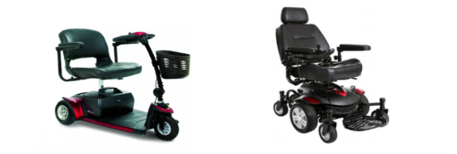 renting a mobility scooter or power wheelchair
